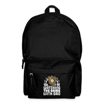 Handschuhe Ball Baseball Schläger USA Spruch - Rucksack - Schwarz - Vorne
