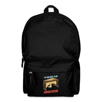 Vibraphone Percussion Marimba Musiker - Rucksack - Schwarz - Vorne