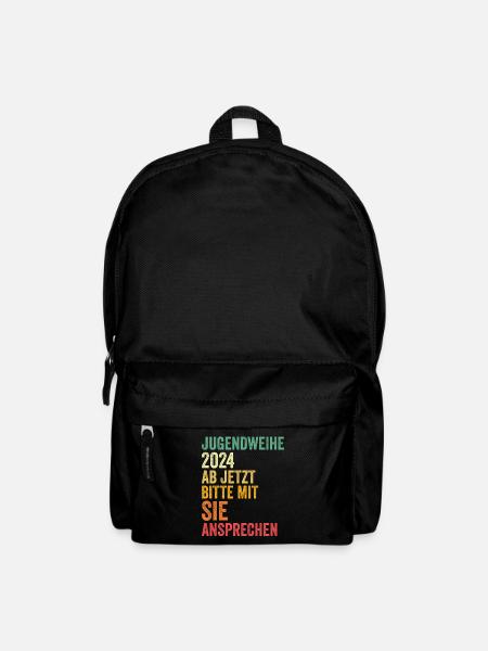 Jugendweihe 2024 Ab Jetzt Bitte Mit Sie Ansprechen - Rucksack - Schwarz