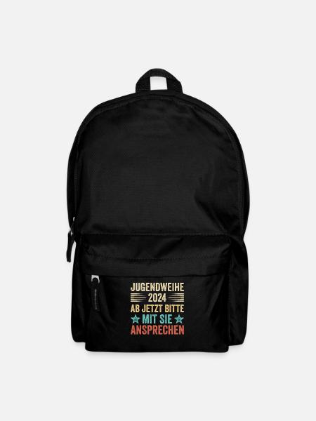 Jugendweihe 2024 Ab Jetzt Bitte Mit Sie Ansprechen - Rucksack - Schwarz