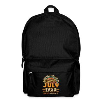 Jahrgang geboren Juli 1952 Geburtstag Juli 1952 - Rucksack - Schwarz - Vorne