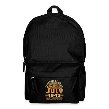 Millésime né en juillet 1943 Anniversaire juillet 1943 - Sac à dos - noir - Devant