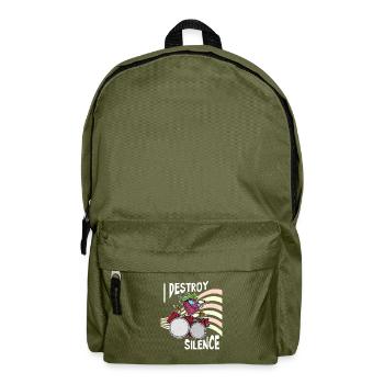 Rettich Gesund Essen Gemüse Salat Schlagzeug - Rucksack - Olivgrün - Vorne