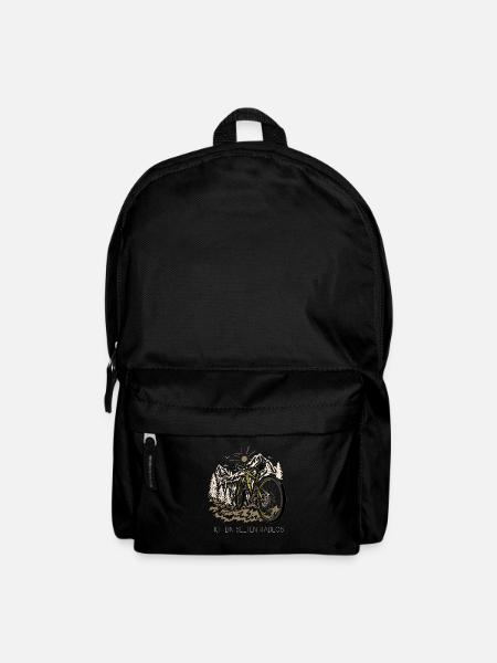 MTB Fahrer Mountainbike Ich Bin Selten Radlos - Rucksack - Schwarz
