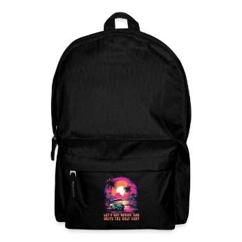 Lass Uns Betrinken Und Den Golfwagen Fahren - Rucksack - Schwarz - Vorne