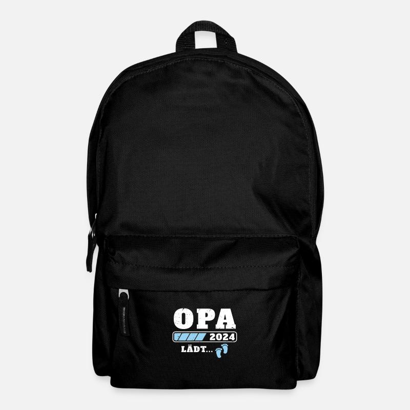 Opa 2024 lädt Schwangerschaftsankündigung ein - Rucksack - Schwarz