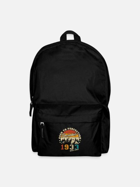 Décembre 1933 vintage Cadeau d’anniversaire - Sac à dos - noir