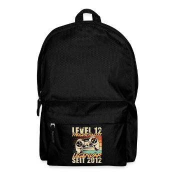 12 Geburtstag Gamer Jahrgang 2012 geboren - Rucksack - Schwarz - Vorne