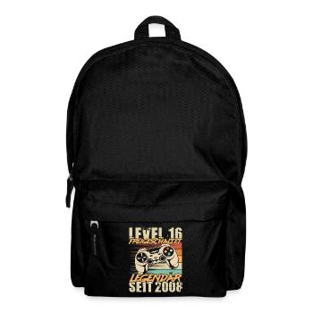 16 Geburtstag Gamer Jahrgang 2008 geboren - Rucksack - Schwarz - Vorne