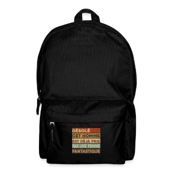 Cet Homme est déjà Pris par Une Femme Fantastique - Sac à dos - noir - Devant