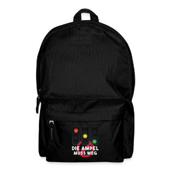 Die Ampel muss weg - Rucksack - Schwarz - Vorne