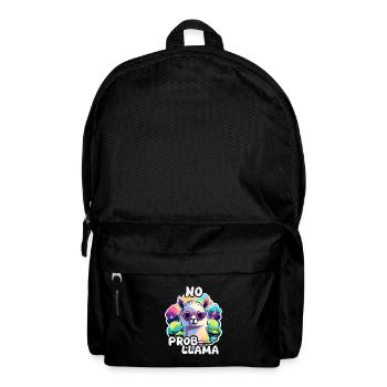 No Prob Llama - Llama Alpaca - Backpack - black - Front