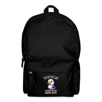 Du Bist Nicht Meine Ente - Rucksack - Schwarz - Vorne