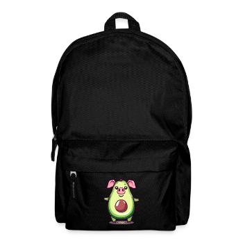 Pigocado, le cochon avocat - Sac à dos - noir - Devant
