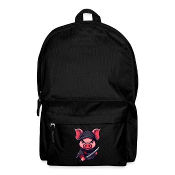 Cochon Ninja - Sac à dos - noir - Devant