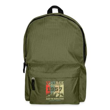 Original 1957 Vintage anniversaire rétro - Sac à dos - vert olive - Devant