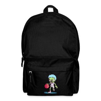 Joueur de basket-ball zombie aux couleurs de bonbons drôles - Sac à dos - noir - Devant