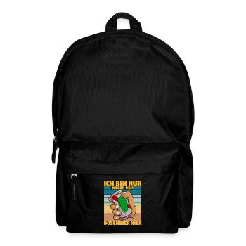 Bier Alkohol Suafen Dosenbier Biertrinker Geschenk - Rucksack - Schwarz - Vorne