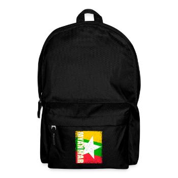 Burmesisch Myanmar Asien Birma Flagge Reise - Rucksack - Schwarz - Vorne