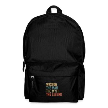 Wesson the man the myth - Rucksack - Schwarz - Vorne