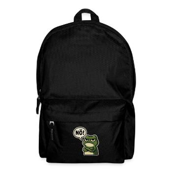 Nope Frog – Annoyed & Funny - Backpack - black - Front