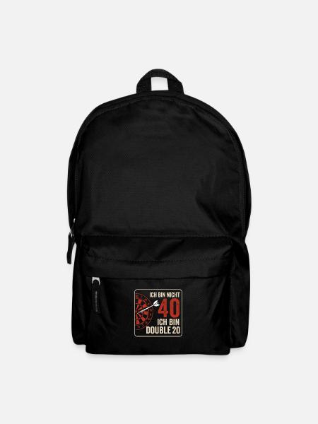 Ich bin nicht 40 – ich bin Double 20 - Rucksack - Schwarz