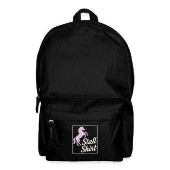 Stable Shirt – Horse Girl Design - Backpack - black - Front