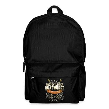 Grillen Design Projektleiter Bratwurst - Rucksack - Schwarz - Vorne