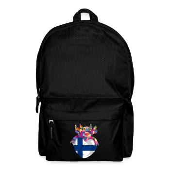 Finland Flag Suomi Finnish Flag Used Look - Backpack - black - Front