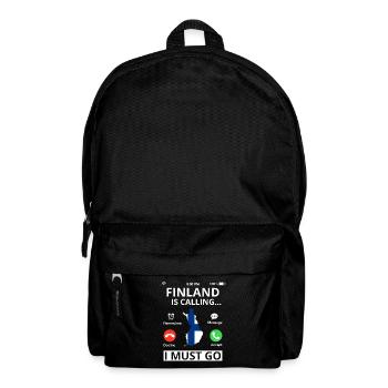 Finland Flag Suomi Finnish Flag Used Look - Backpack - black - Front