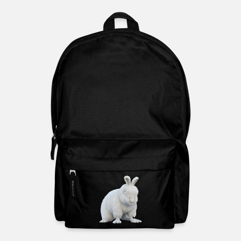 Flauschiges Angorakaninchen - Rucksack - Schwarz