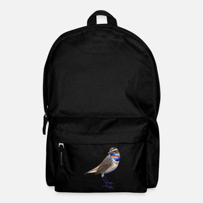 Blaukehlchen Vogel - Rucksack - Schwarz
