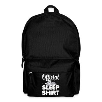 White Tiger Official Sleep Shirt Lazy Relax - Backpack - black - Front