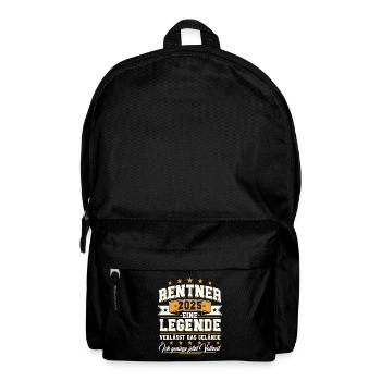 Rentner 2025 Ruhestand Rente 2025 Geschenk - Rucksack - Schwarz - Vorne