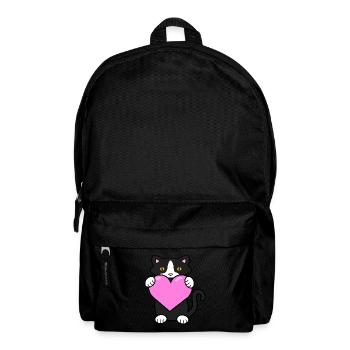Ich liebe Katzen - Rucksack - Schwarz - Vorne
