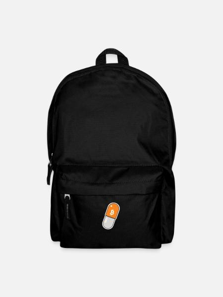 Orange Pill - Bitcoin, Bitcoiner Geschenkidee - Rucksack - Schwarz