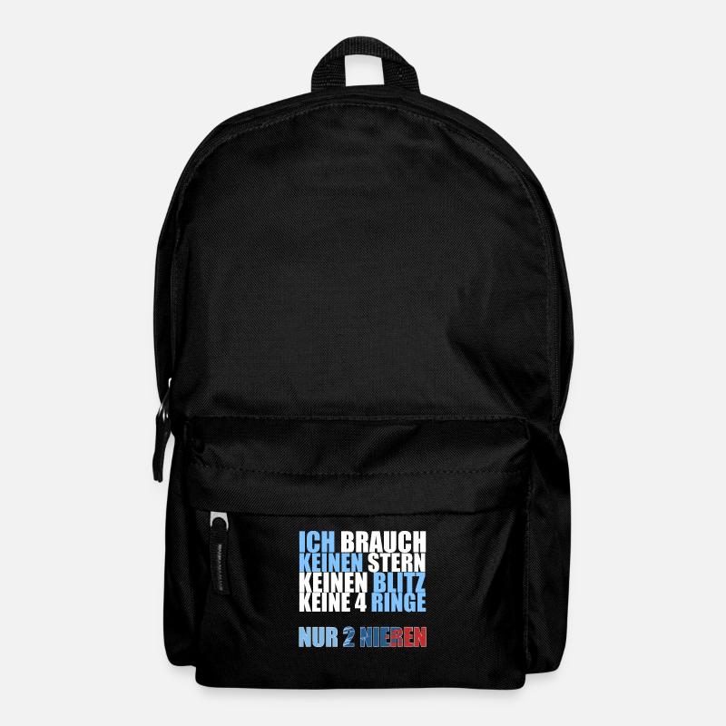 Bimmer Spruch Nieren Ringe Stern Geschenk - Rucksack - Schwarz
