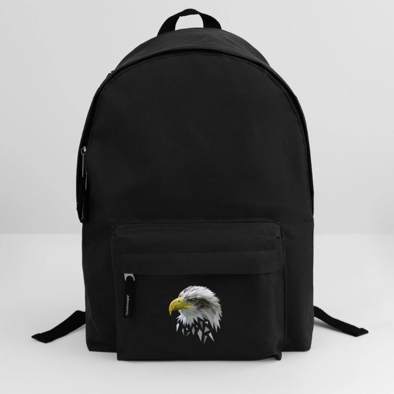 White-tailed eagle low poly polygons geometric Backpack