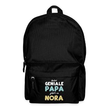 Dieser Geniale Papa Gehört Zu Nora - Rucksack - Schwarz - Vorne