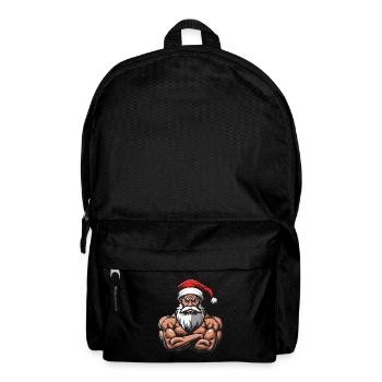 Père Noël Muscles Musculation - Sac à dos - noir - Devant
