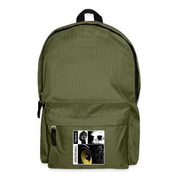Electronic Music - Gift - Backpack - olive green - Front