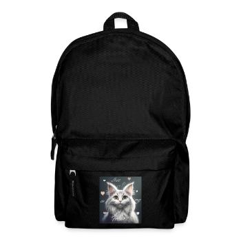 Cat love – love is in my heart - Backpack - black - Front