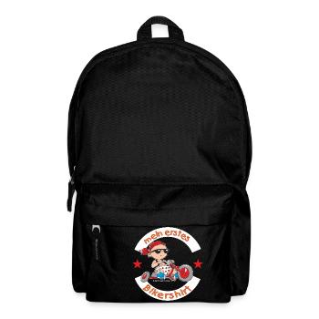 CD - mein erstes Biker Shirt - Motorrad Design für - Rucksack - Schwarz - Vorne