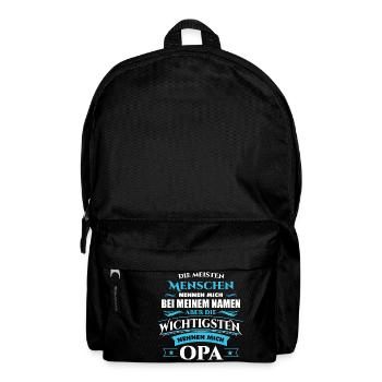 Opa Großvater Opi Name - Rucksack - Schwarz - Vorne