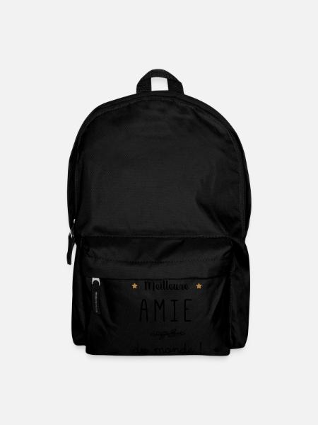 Meilleure Amie du monde vecteur - Sac à dos - noir