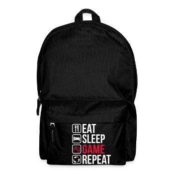 Eat Sleep Game Repeat - Rucksack - Schwarz - Vorne