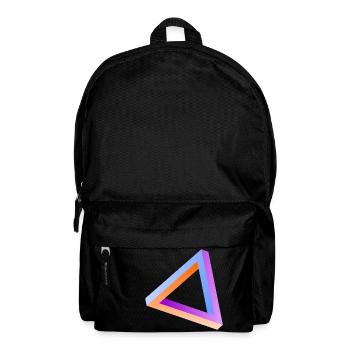 Unmögliches Dreieck optische Täuschung - Rucksack - Schwarz - Vorne