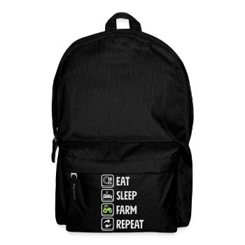Eat Sleep Farm Repeat - Backpack - black - Front