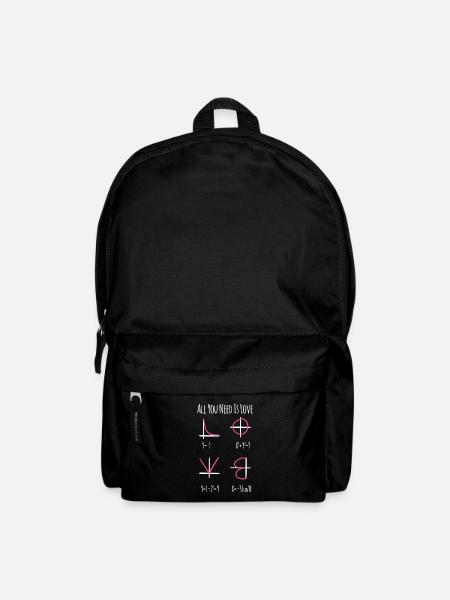 All You Need Is Love Math Nerd Teacher Gift - Backpack - black