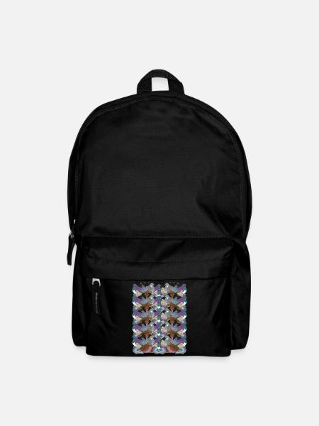 Psychedelic Pigeon Friends - Rucksack - Schwarz